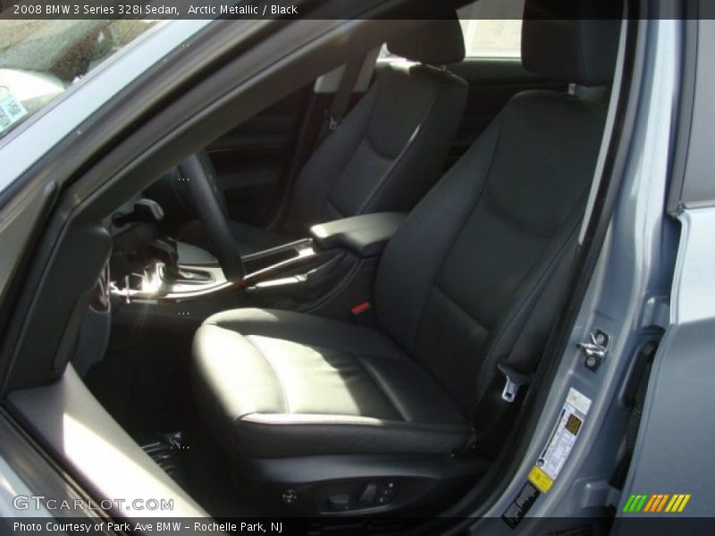 Arctic Metallic / Black 2008 BMW 3 Series 328i Sedan