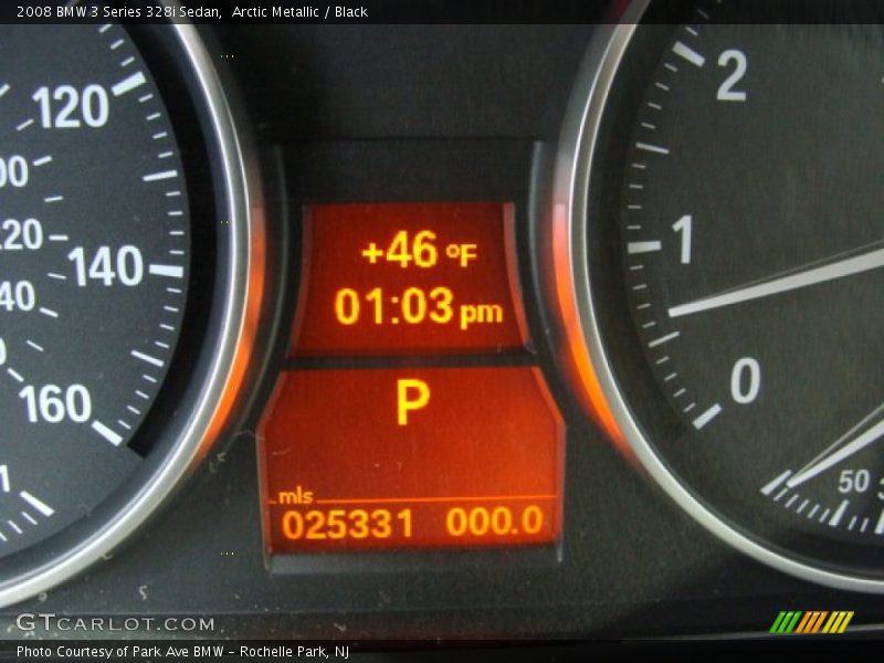 Arctic Metallic / Black 2008 BMW 3 Series 328i Sedan