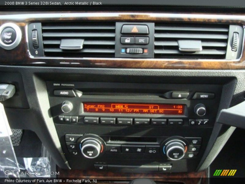 Arctic Metallic / Black 2008 BMW 3 Series 328i Sedan