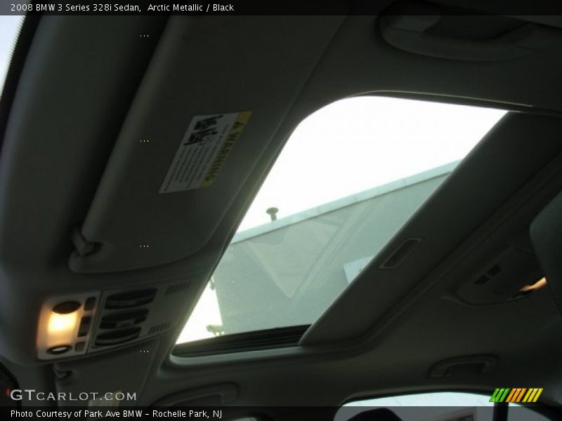 Arctic Metallic / Black 2008 BMW 3 Series 328i Sedan