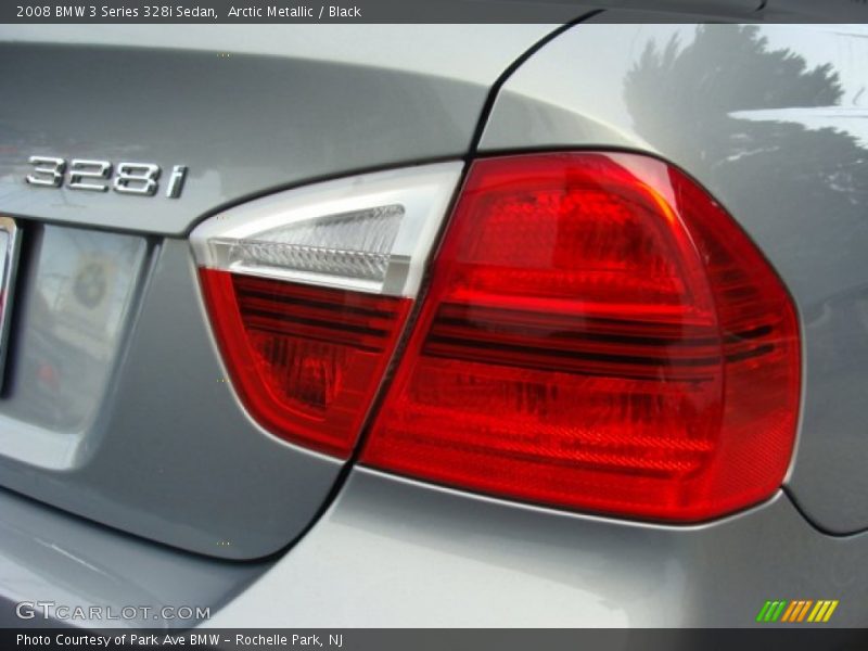 Arctic Metallic / Black 2008 BMW 3 Series 328i Sedan