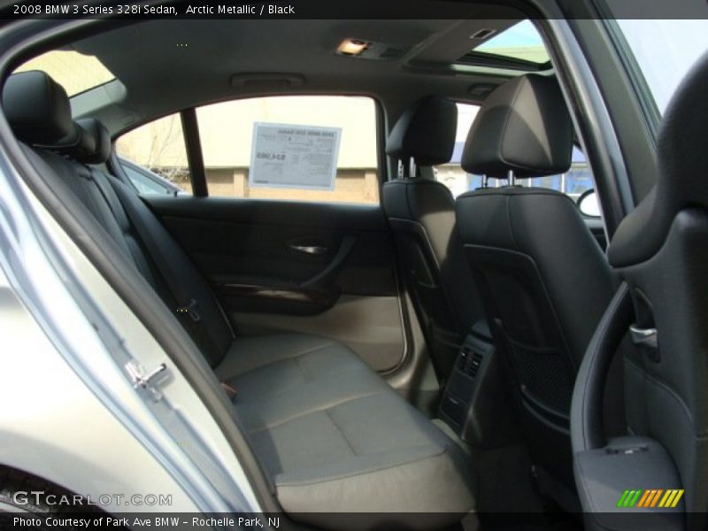 Arctic Metallic / Black 2008 BMW 3 Series 328i Sedan