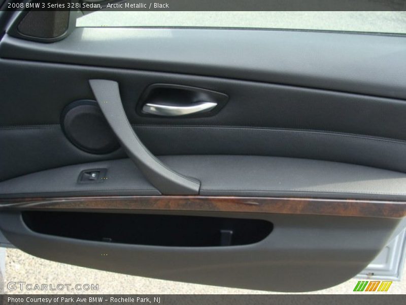 Arctic Metallic / Black 2008 BMW 3 Series 328i Sedan