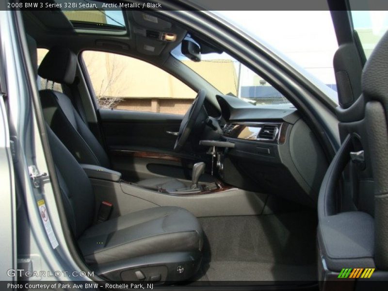 Arctic Metallic / Black 2008 BMW 3 Series 328i Sedan