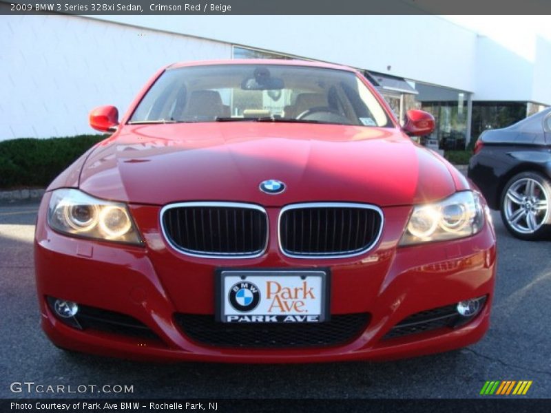 Crimson Red / Beige 2009 BMW 3 Series 328xi Sedan