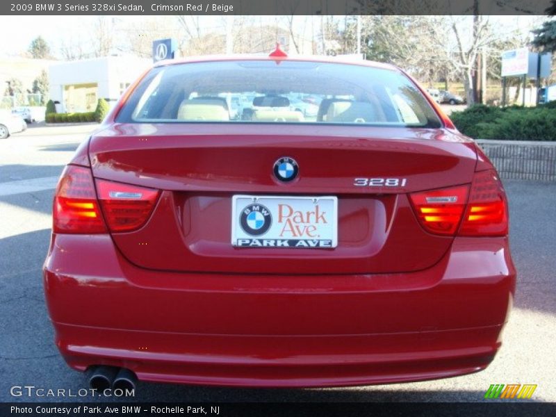 Crimson Red / Beige 2009 BMW 3 Series 328xi Sedan
