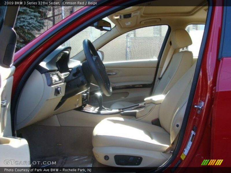 Crimson Red / Beige 2009 BMW 3 Series 328xi Sedan