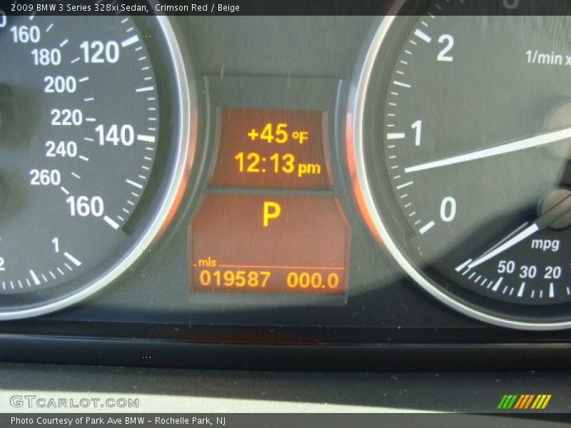 Crimson Red / Beige 2009 BMW 3 Series 328xi Sedan