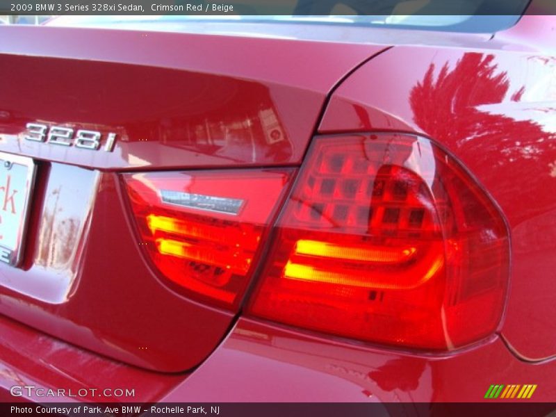 Crimson Red / Beige 2009 BMW 3 Series 328xi Sedan