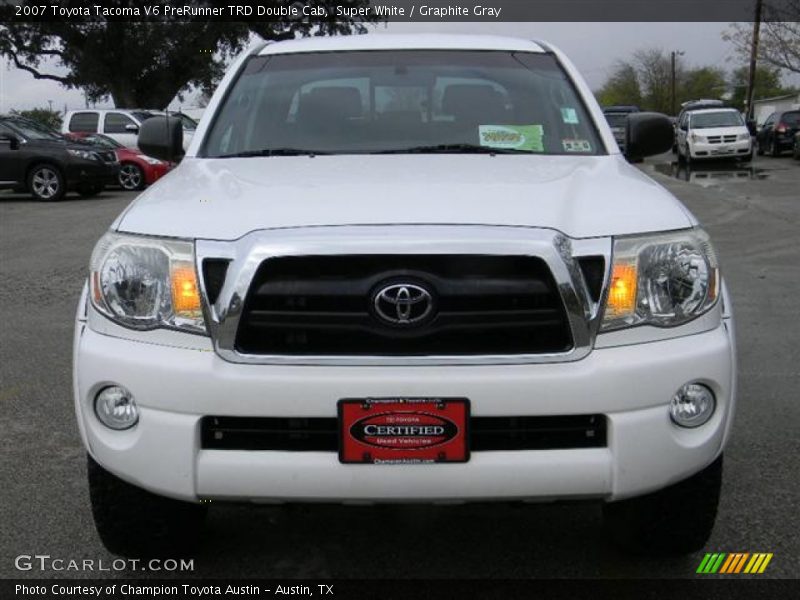 Super White / Graphite Gray 2007 Toyota Tacoma V6 PreRunner TRD Double Cab