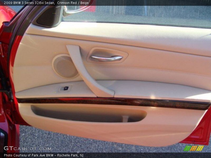Crimson Red / Beige 2009 BMW 3 Series 328xi Sedan