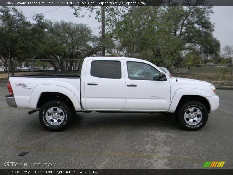 Super White / Graphite Gray 2007 Toyota Tacoma V6 PreRunner TRD Double Cab