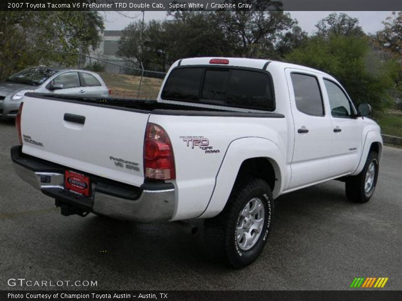 Super White / Graphite Gray 2007 Toyota Tacoma V6 PreRunner TRD Double Cab