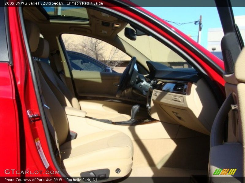 Crimson Red / Beige 2009 BMW 3 Series 328xi Sedan