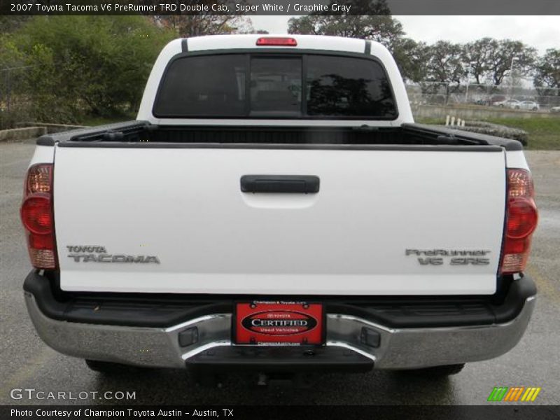 Super White / Graphite Gray 2007 Toyota Tacoma V6 PreRunner TRD Double Cab