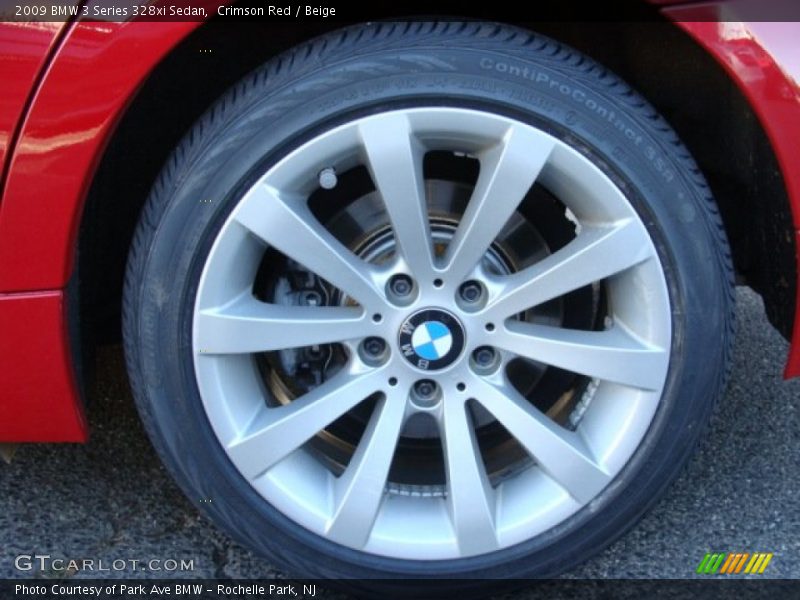 Crimson Red / Beige 2009 BMW 3 Series 328xi Sedan