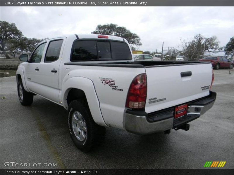 Super White / Graphite Gray 2007 Toyota Tacoma V6 PreRunner TRD Double Cab