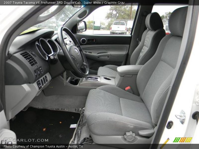 Super White / Graphite Gray 2007 Toyota Tacoma V6 PreRunner TRD Double Cab