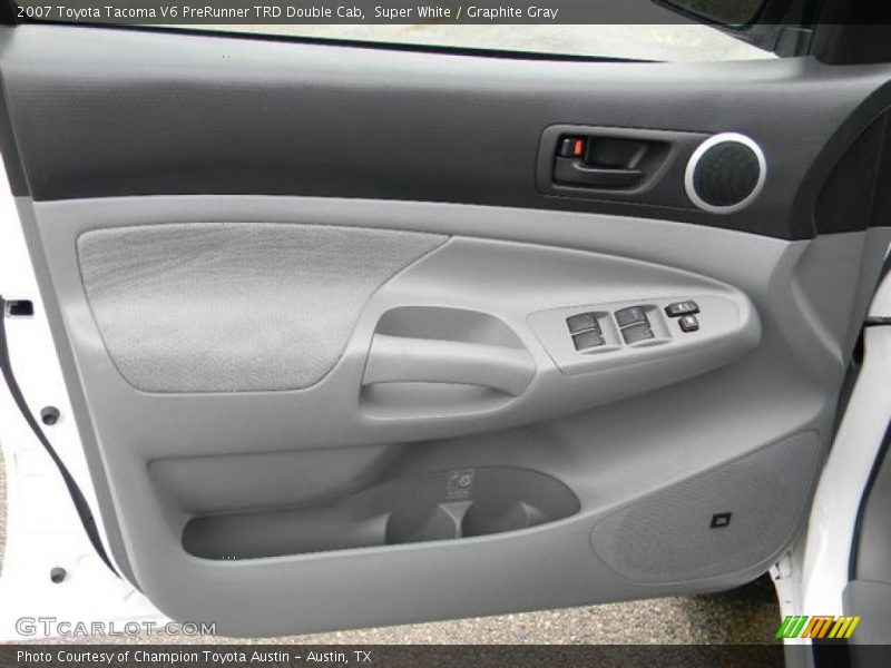 Super White / Graphite Gray 2007 Toyota Tacoma V6 PreRunner TRD Double Cab