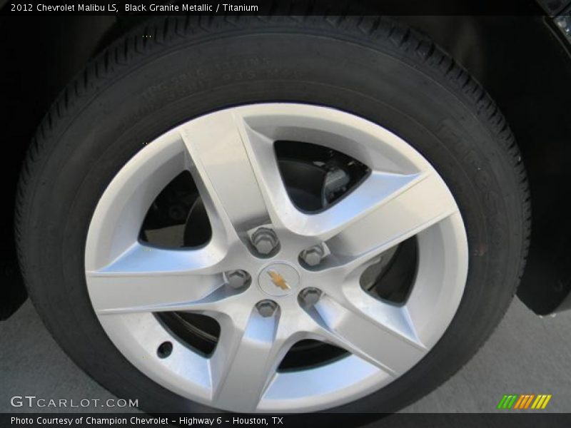 Black Granite Metallic / Titanium 2012 Chevrolet Malibu LS