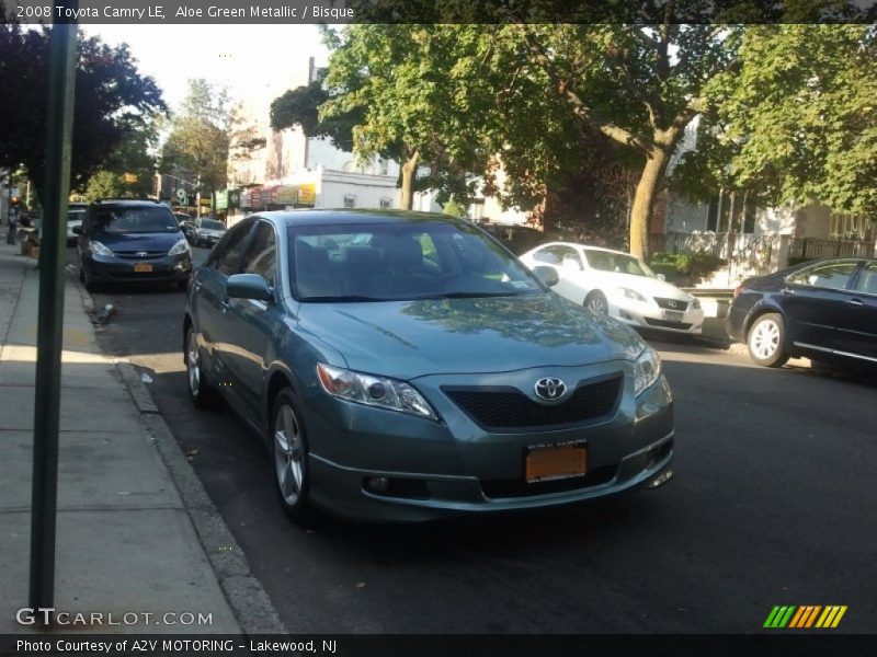 Aloe Green Metallic / Bisque 2008 Toyota Camry LE