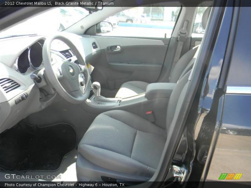 Black Granite Metallic / Titanium 2012 Chevrolet Malibu LS