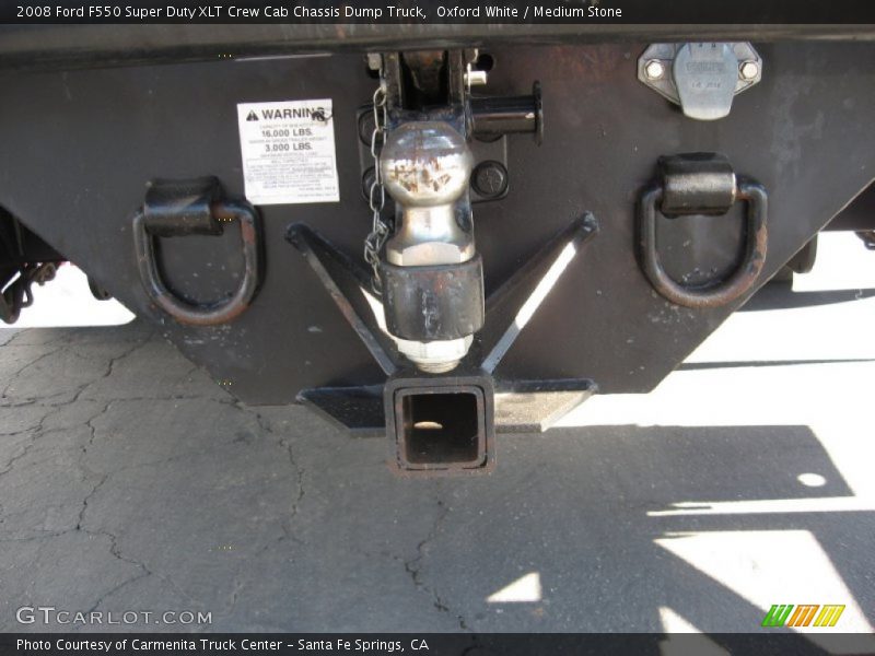 Oxford White / Medium Stone 2008 Ford F550 Super Duty XLT Crew Cab Chassis Dump Truck