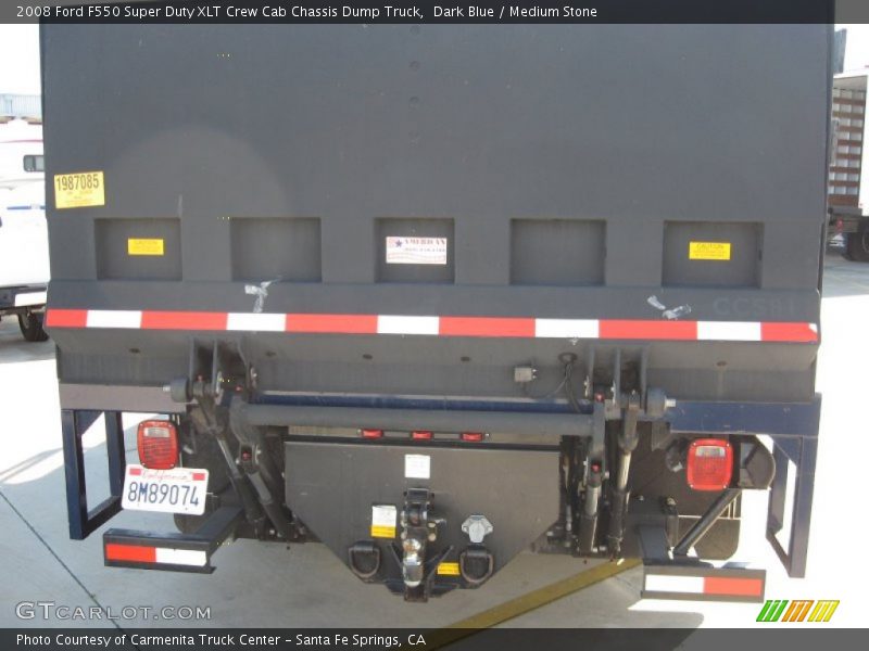 Dark Blue / Medium Stone 2008 Ford F550 Super Duty XLT Crew Cab Chassis Dump Truck