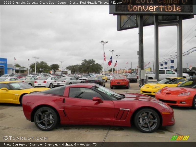 Crystal Red Metallic Tintcoat / Ebony 2012 Chevrolet Corvette Grand Sport Coupe