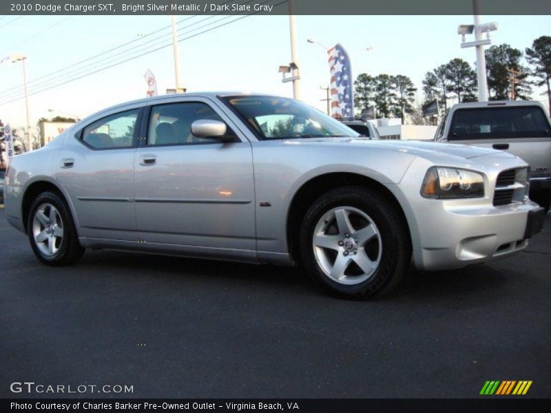 Bright Silver Metallic / Dark Slate Gray 2010 Dodge Charger SXT