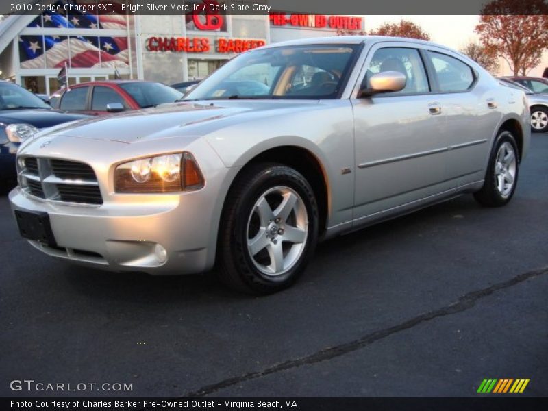 Bright Silver Metallic / Dark Slate Gray 2010 Dodge Charger SXT