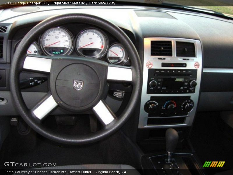 Bright Silver Metallic / Dark Slate Gray 2010 Dodge Charger SXT