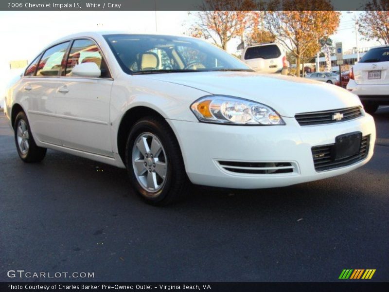 White / Gray 2006 Chevrolet Impala LS