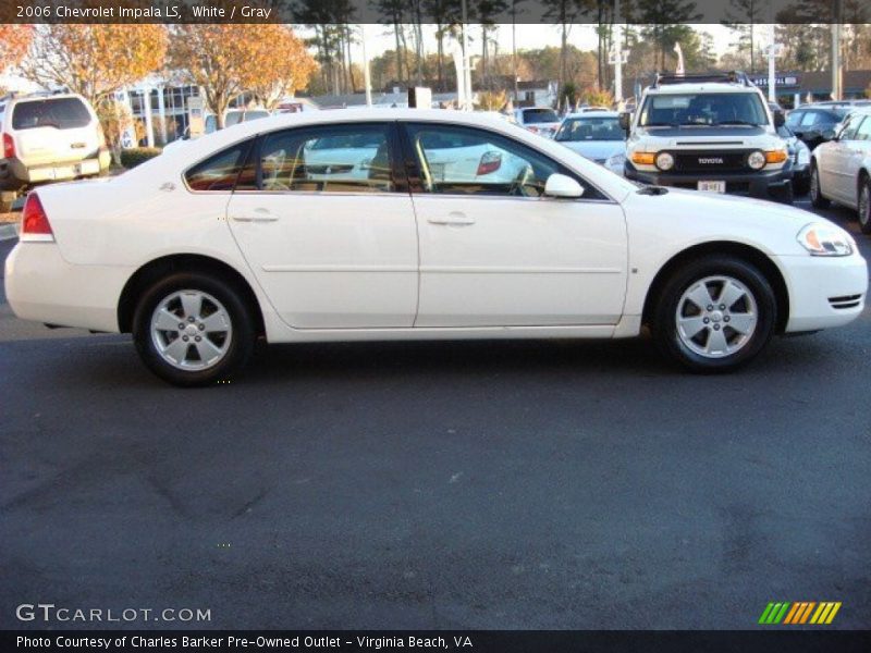 White / Gray 2006 Chevrolet Impala LS
