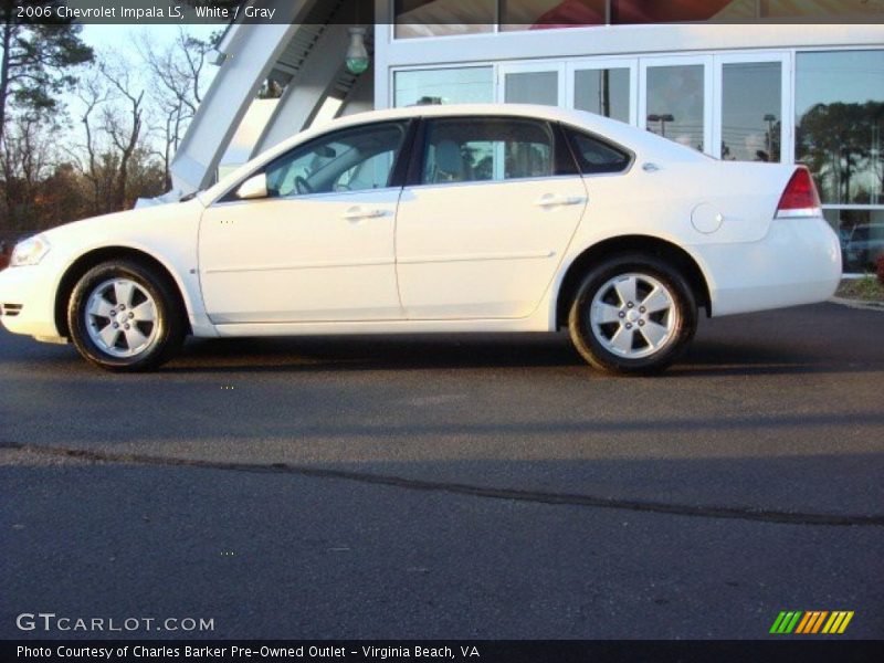 White / Gray 2006 Chevrolet Impala LS