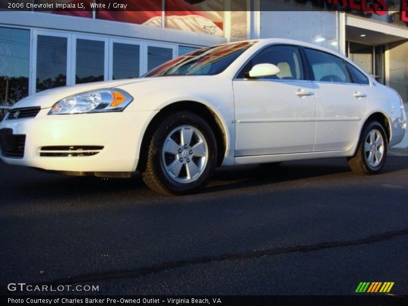 White / Gray 2006 Chevrolet Impala LS