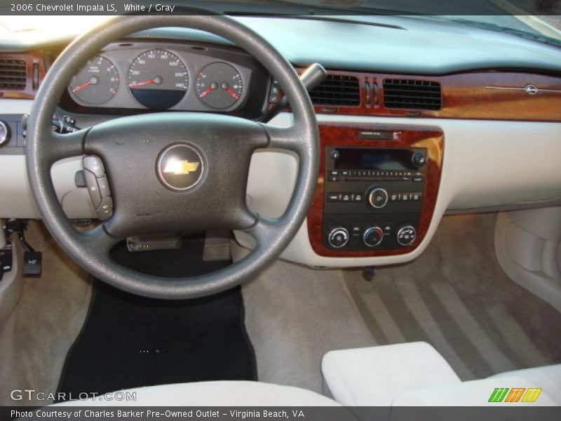 White / Gray 2006 Chevrolet Impala LS