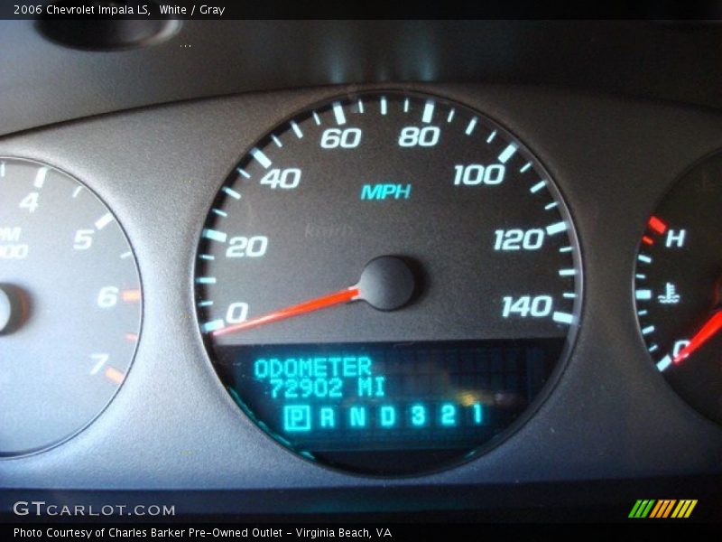 White / Gray 2006 Chevrolet Impala LS