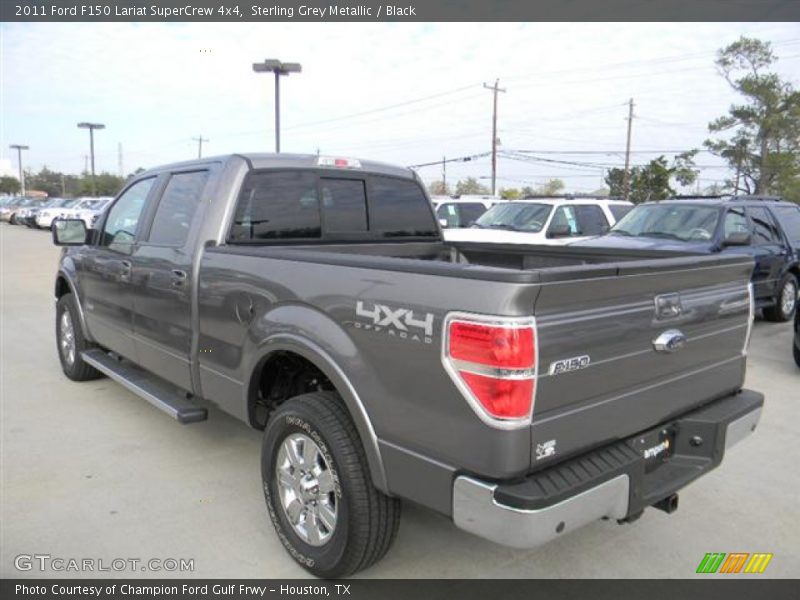 Sterling Grey Metallic / Black 2011 Ford F150 Lariat SuperCrew 4x4