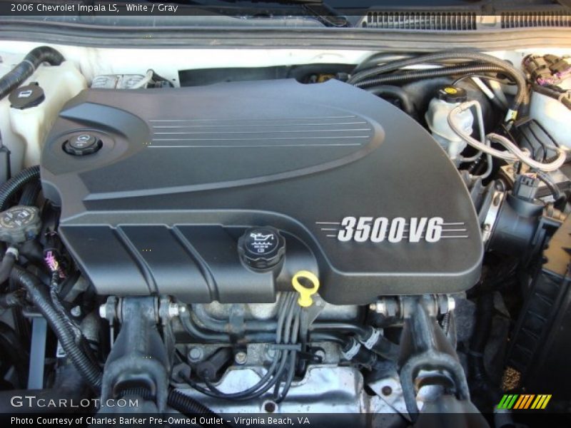 White / Gray 2006 Chevrolet Impala LS