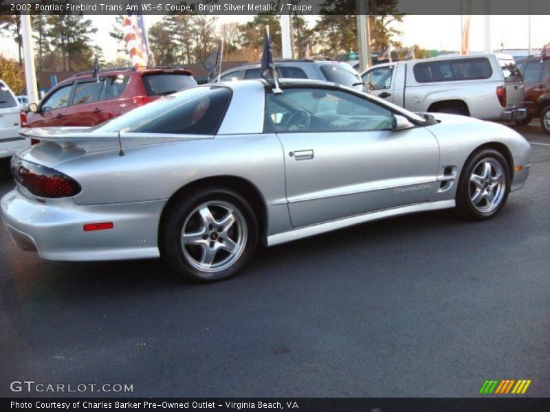 Bright Silver Metallic / Taupe 2002 Pontiac Firebird Trans Am WS-6 Coupe