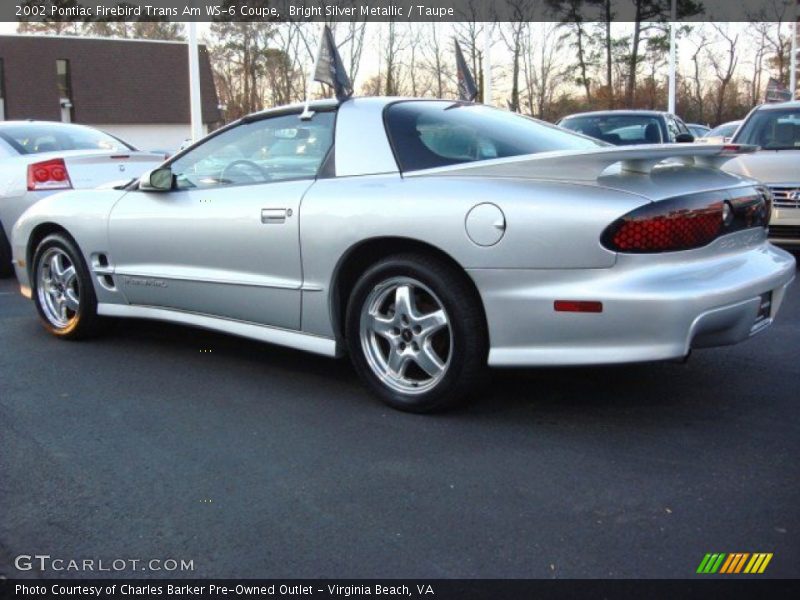 Bright Silver Metallic / Taupe 2002 Pontiac Firebird Trans Am WS-6 Coupe