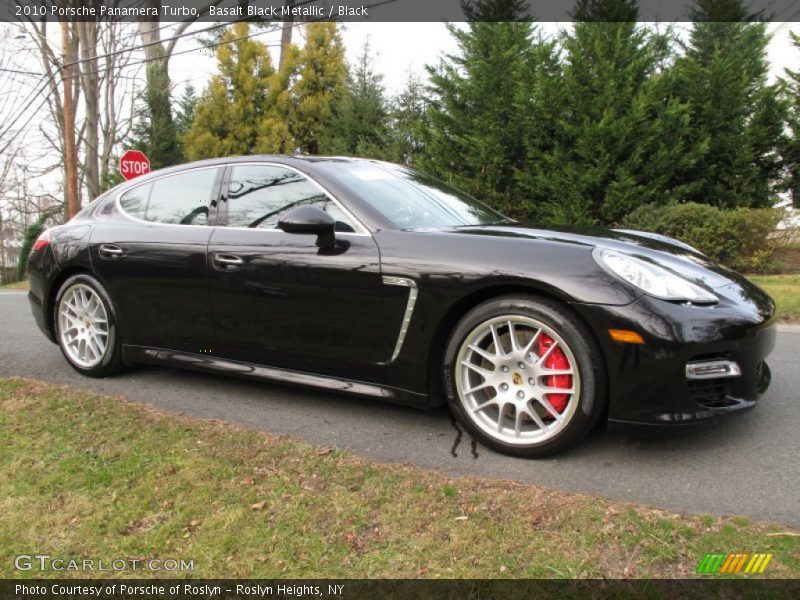 Basalt Black Metallic / Black 2010 Porsche Panamera Turbo