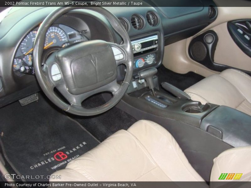 Bright Silver Metallic / Taupe 2002 Pontiac Firebird Trans Am WS-6 Coupe