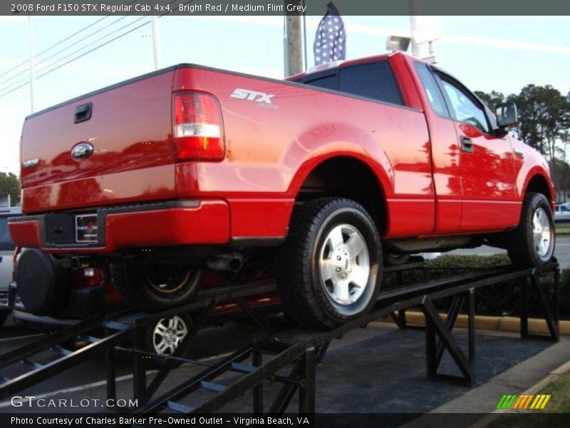 Bright Red / Medium Flint Grey 2008 Ford F150 STX Regular Cab 4x4