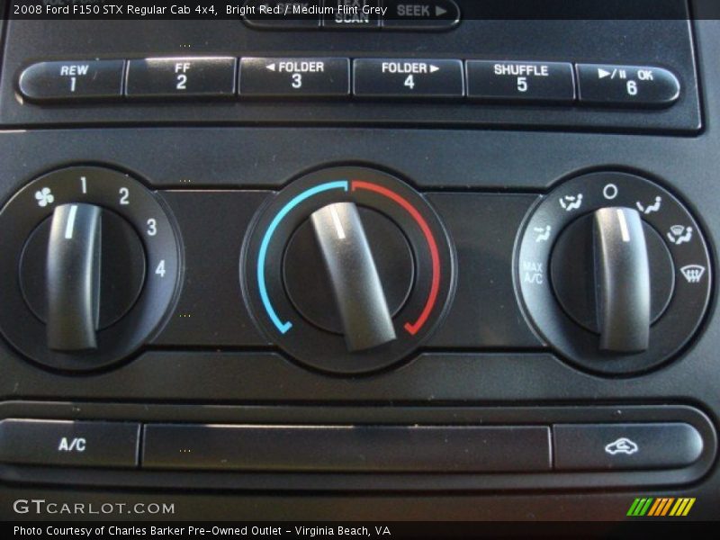 Bright Red / Medium Flint Grey 2008 Ford F150 STX Regular Cab 4x4