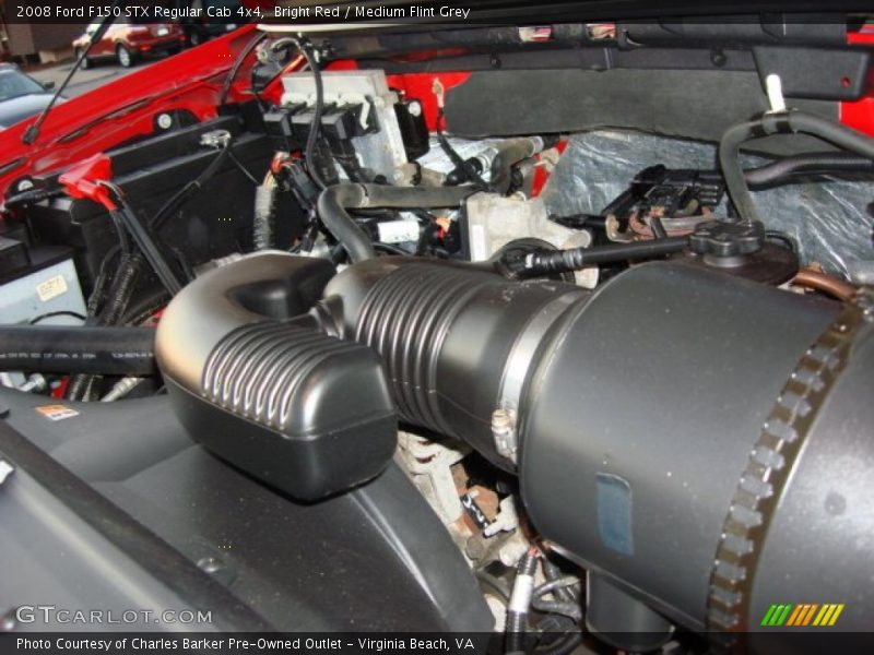 Bright Red / Medium Flint Grey 2008 Ford F150 STX Regular Cab 4x4