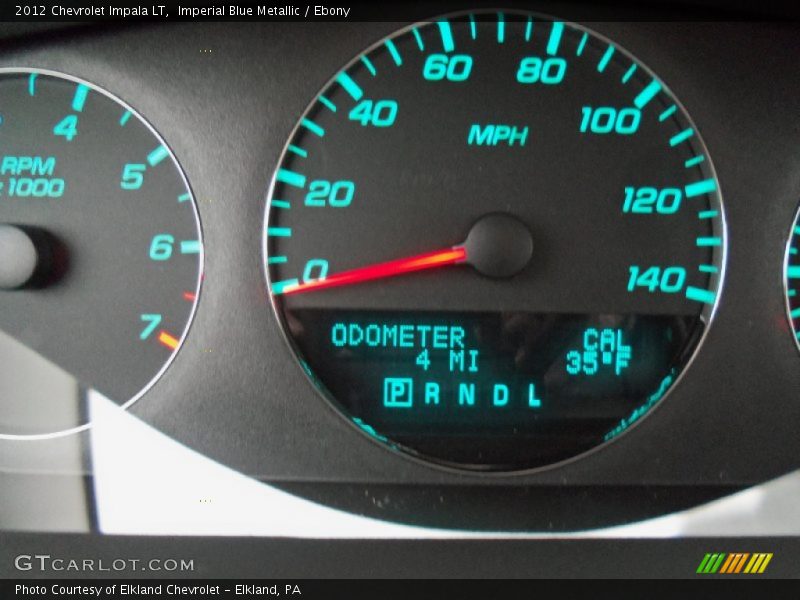 Imperial Blue Metallic / Ebony 2012 Chevrolet Impala LT