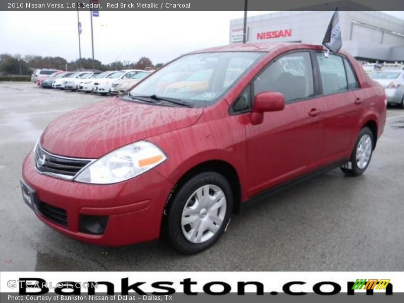 Red Brick Metallic / Charcoal 2010 Nissan Versa 1.8 S Sedan