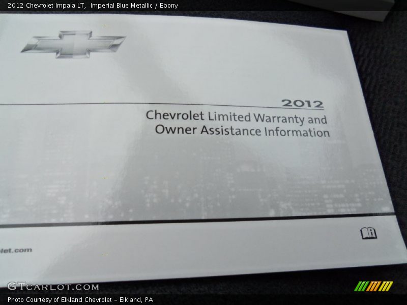 Imperial Blue Metallic / Ebony 2012 Chevrolet Impala LT